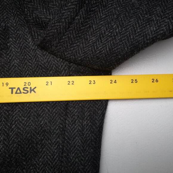 Henley Men's Size 44T Charcoal Made in Canada 100% Wool Lined Sports Coat - Picture 11 of 13